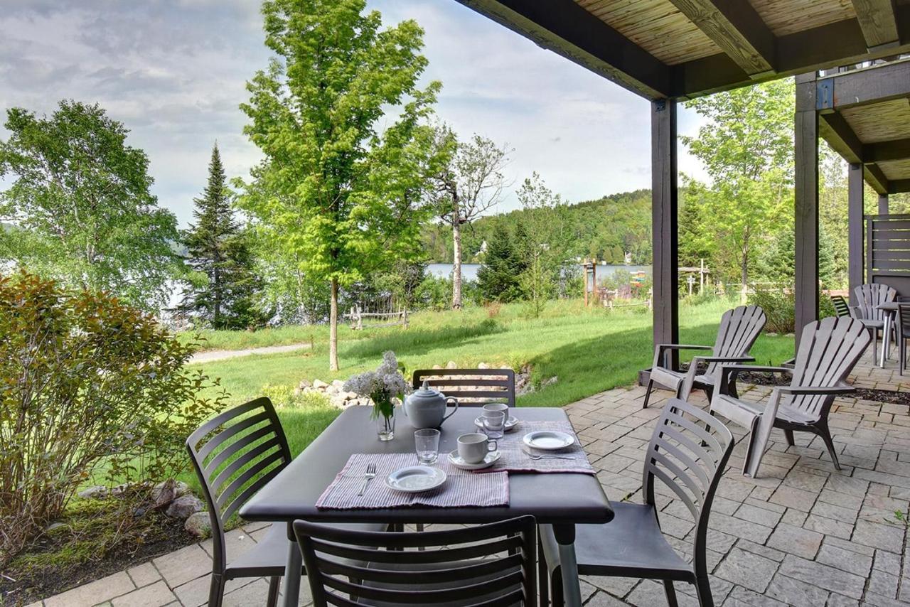 Quiet Condo On Ground Floor Steps To The Lake Lac-Superieur Exterior foto