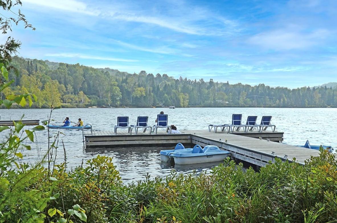 Quiet Condo On Ground Floor Steps To The Lake Lac-Superieur Exterior foto
